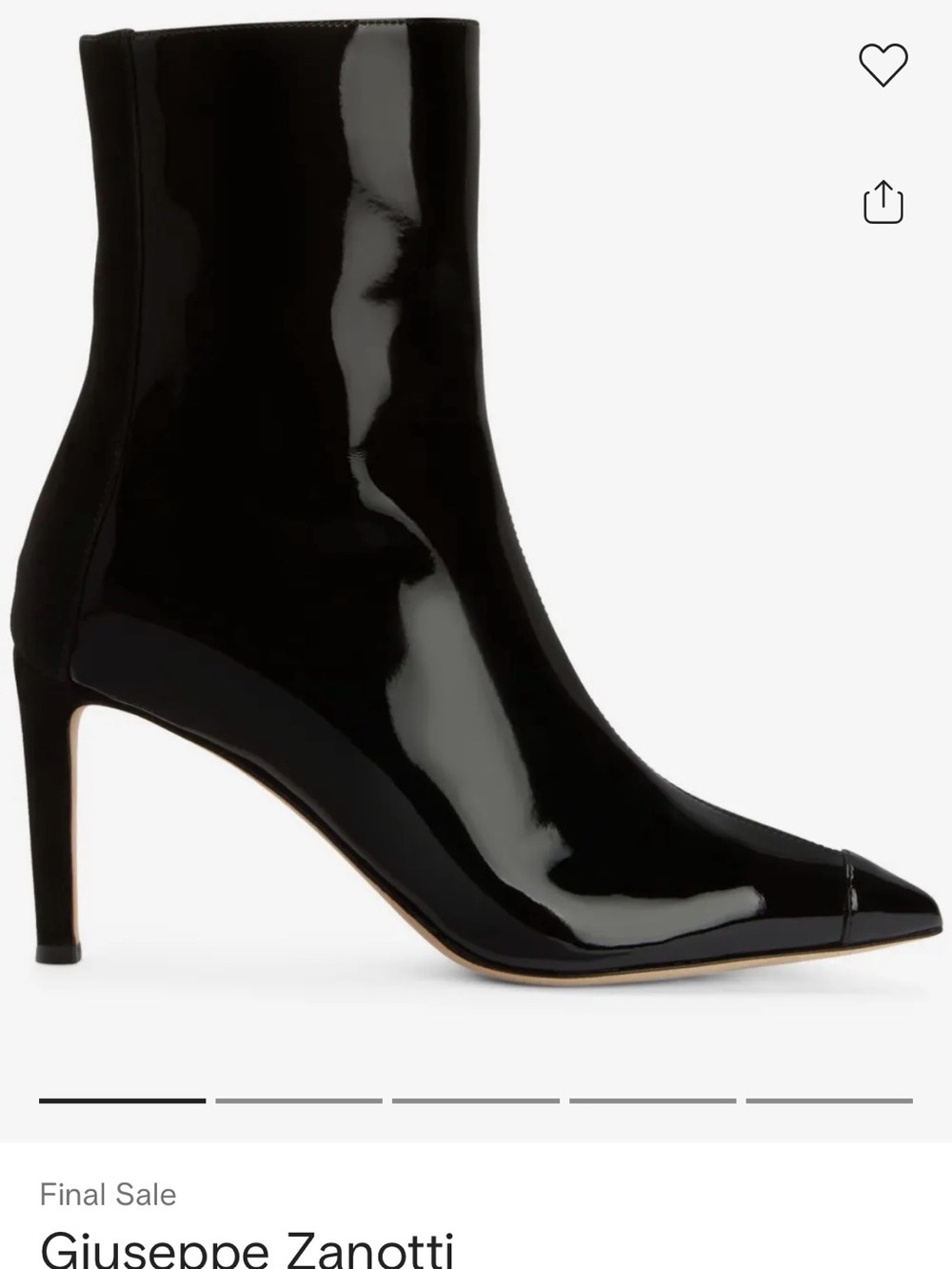 85mm Mirea Giuseppe Zanotti Black Heeled Boots - Picture 1 of 13